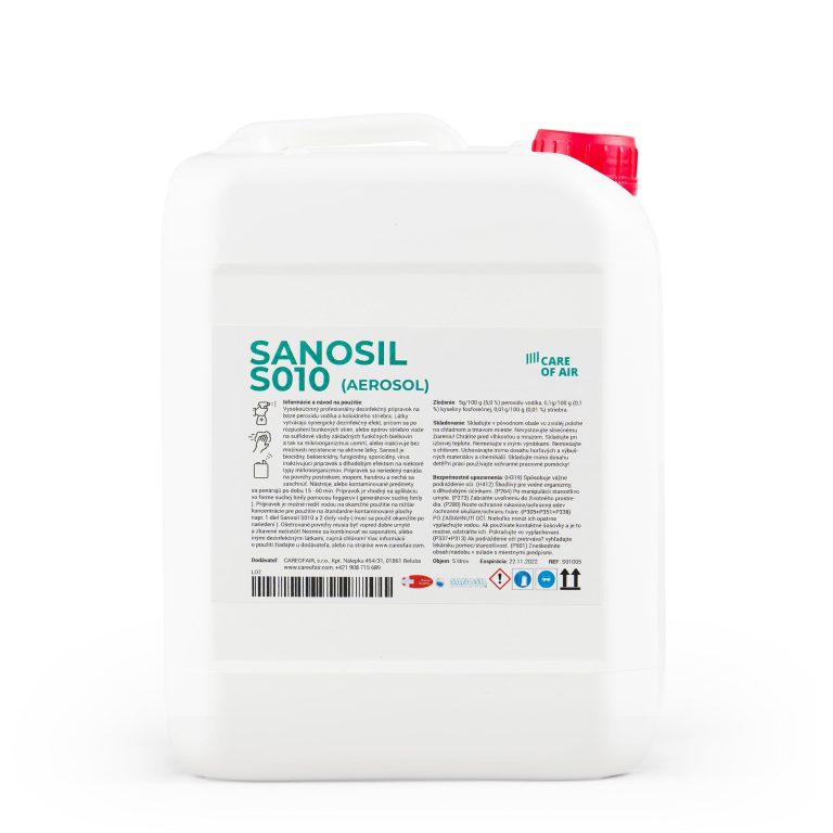 Dezinfekčný prostriedok Sanosil bez zaznamenanej mikrobionálnej rezistencie